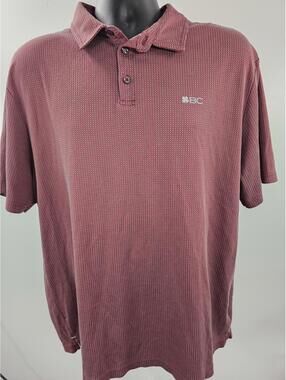 Black Clover Men's Polo Shirt Burgundy Pattern